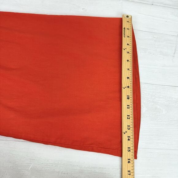 Anthropologie Maeve The Naomi Wide-Leg Flare Pants Plus Size 26W Orange Preppy - Picture 16 of 16